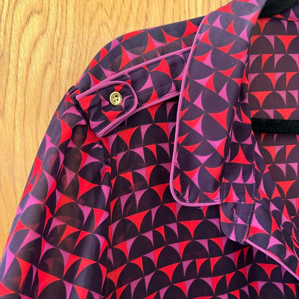 A.N.A multi print pop over shirt 2X - Picture 4 of 9